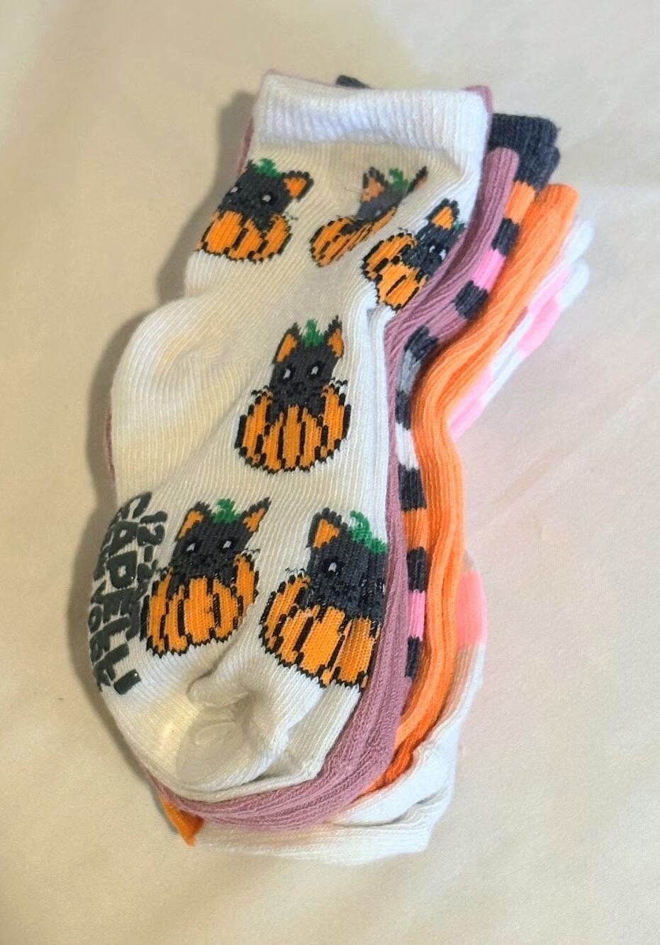 Toddler 12-24M Halloween Socks – 5-Pair Set